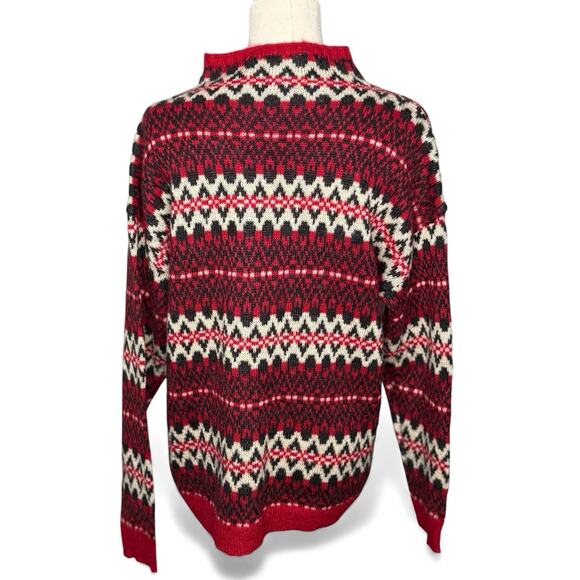 Chaps Ralph Lauren Women’s Large Fair Isle Wool Blend Pullover Sweater - Picture 2 of 5